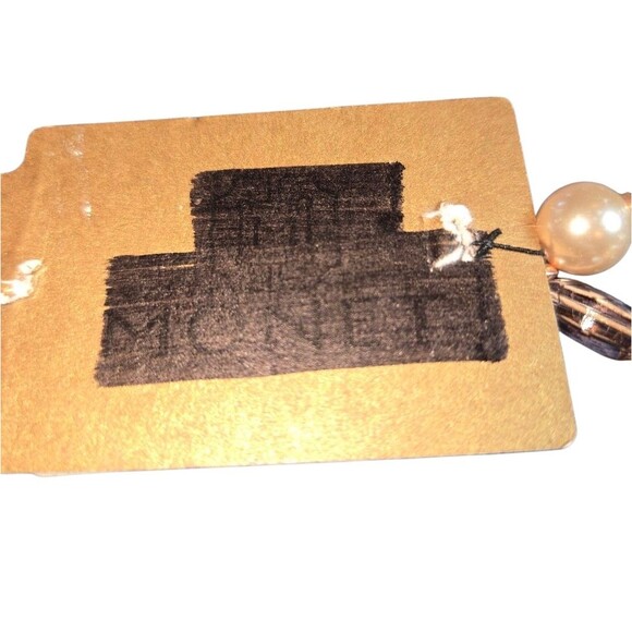 Monet Pearl Tower Faux Pearl, Rhinestone & Pink Glass Beaded Elastic Bracelet OS - Picture 7 of 8